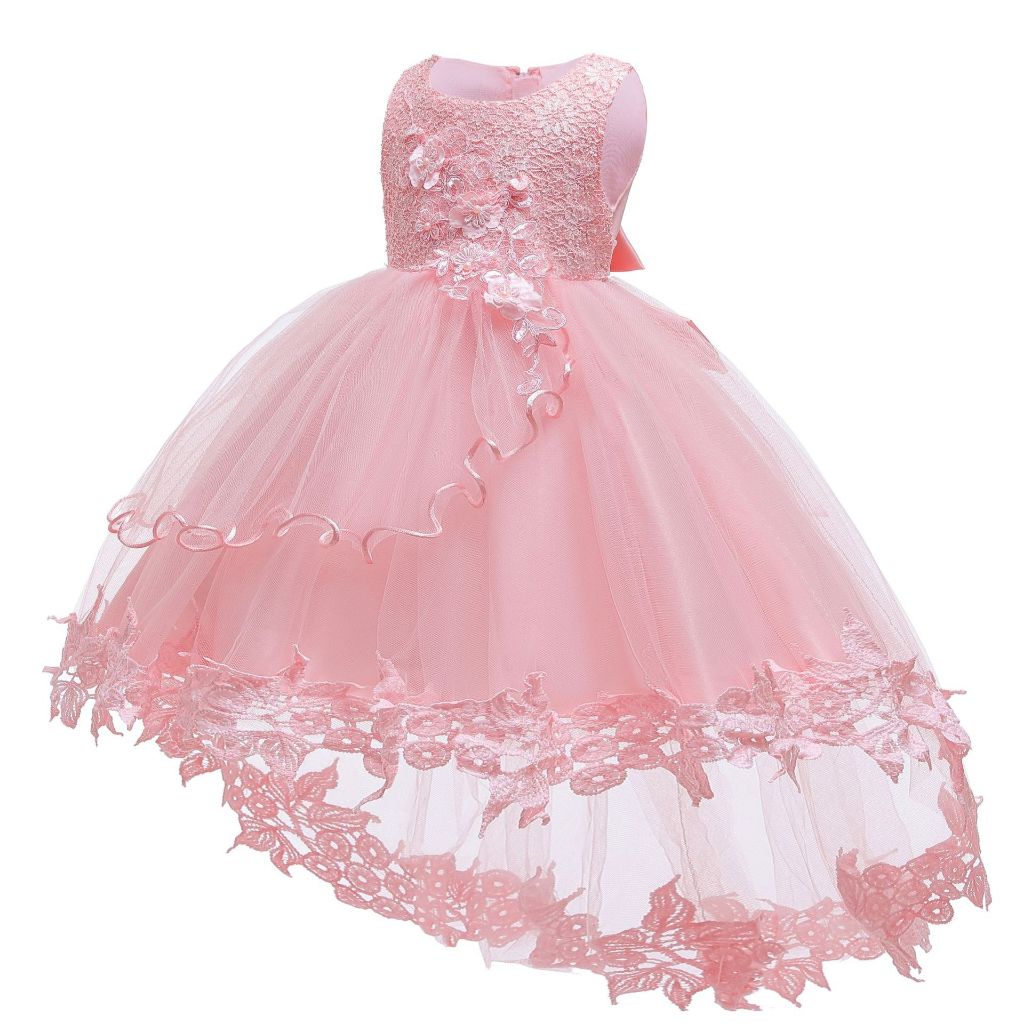 gaun anak bayi balita 2 tahun dress pink pesta