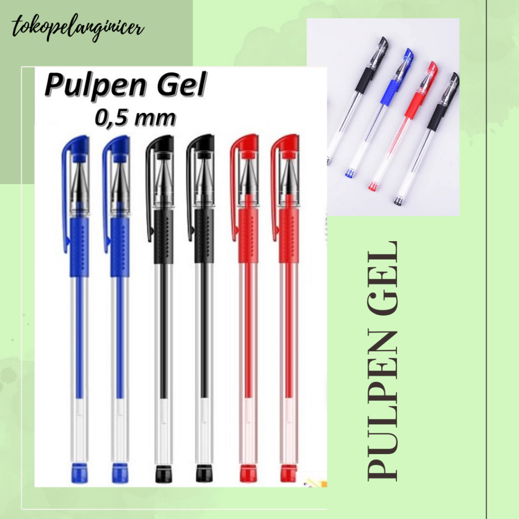 

Pena Gel 0.55mm Standard Warna Pena Alat Tulis Sekolah Kantor Pulpen Tinta Pena Cair Pen