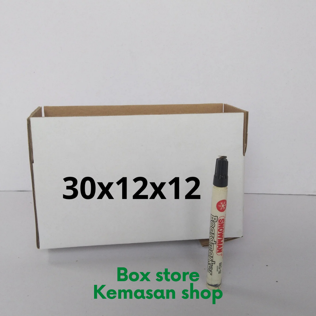 

Kardus karton box packaging ukuran 30x12x12 cm