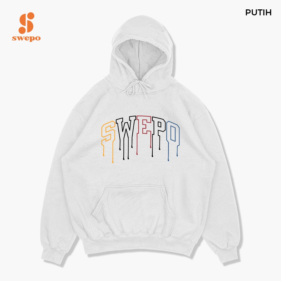 SWEPO Hoodie Jumper Swepo Drip (Putih) Size M-XXL (Pria & Wanita)