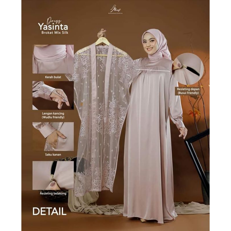 YASINTA DRESS ( paduan dress dan outer brukat ) by arrafi ori