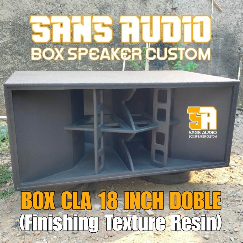 Box speaker cla 18 inch doble finishing
