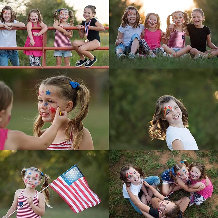 

→➘✹ Face Painting, Crayon Wajah & Badan 16 Warna, Face and Body Painting Crayons, Face & Body Crayon, Amazon Best Seller for Haloween, Non Toxic Crayons Sale