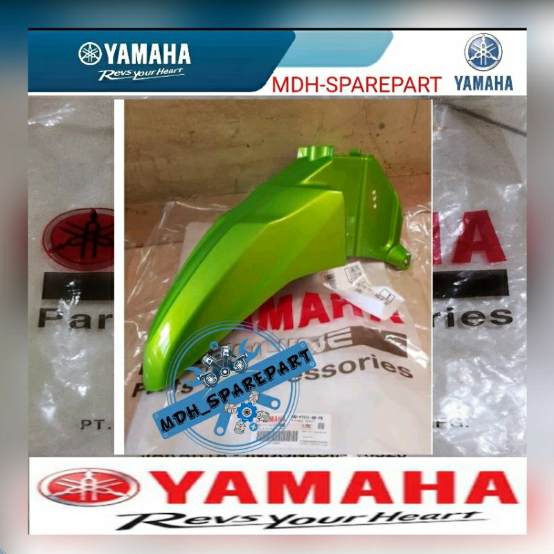 spakbor depan XEON 44D KARBU HIJAU ORIGINAL YAMAHA
