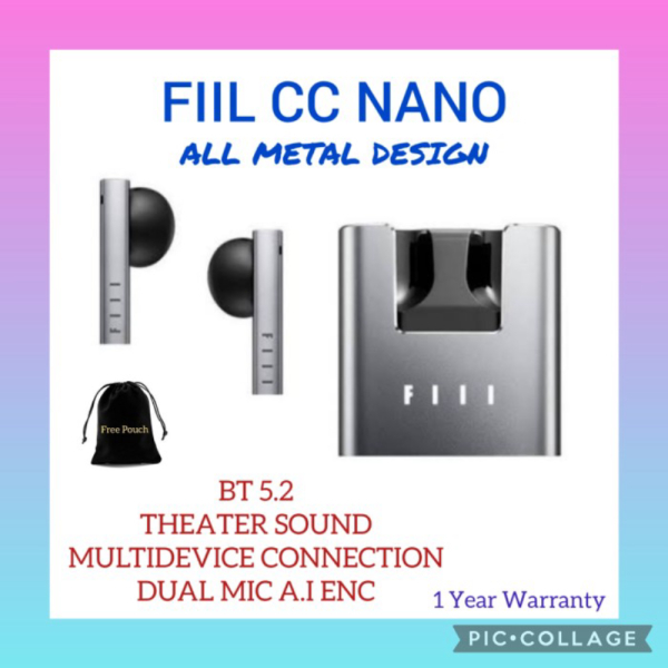 Promo Xiaomi Fiil CC2 ENC Semi In Ear TWS Earphone Earbud Bluetooth 5.2 Game - CC NANO Berkualitas