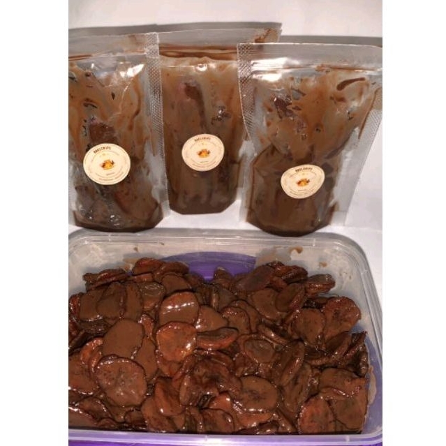 

Kripik pisang coklat lumer termurah