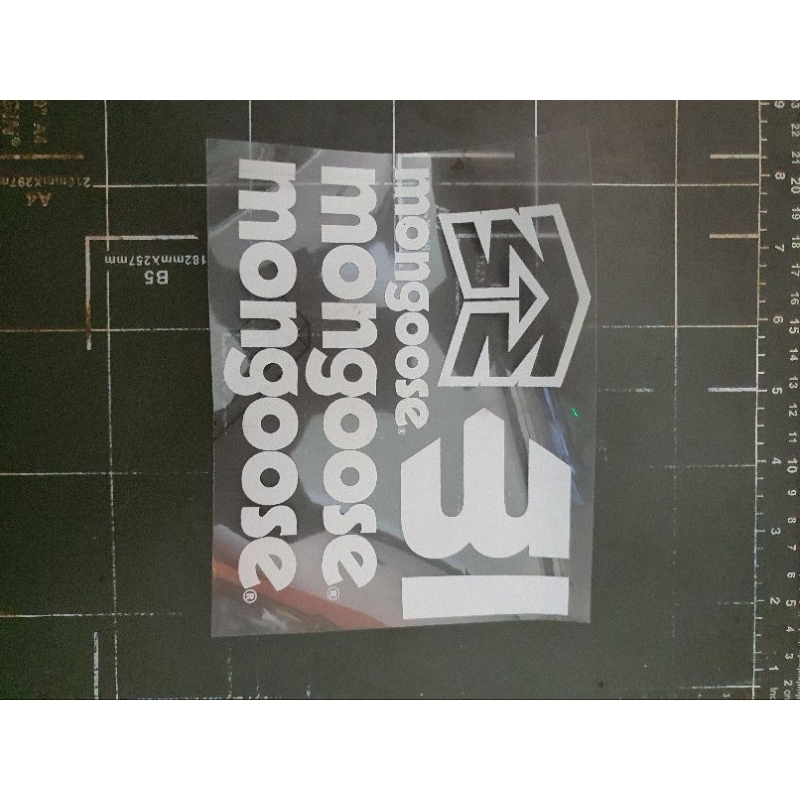 STICKER DECAL STIKER SEPEDA MONGOOSE BMX FRAME