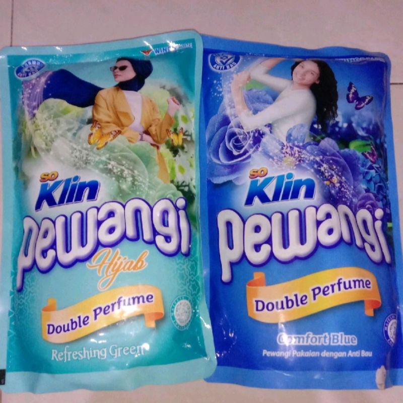 Soklin Pewangi Hijab Refreshing Green 800Ml, Soklin Pewangi Comfort Blue 800Ml, Soklin Pewangi Roman