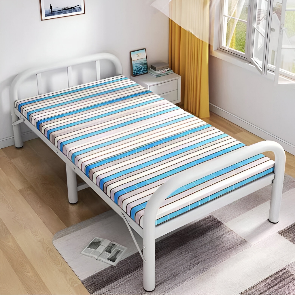 Tempat Tidur Lipat Dipan Folding Bed Portable / Ranjang Lipat Uk 100 cm &amp; 75 Aihomestore88