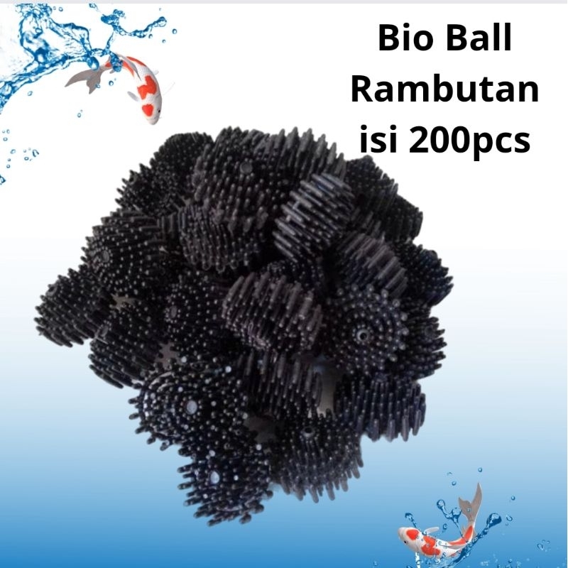 Media filter bakteri Bio ball RAMBUTAN isi 200pc