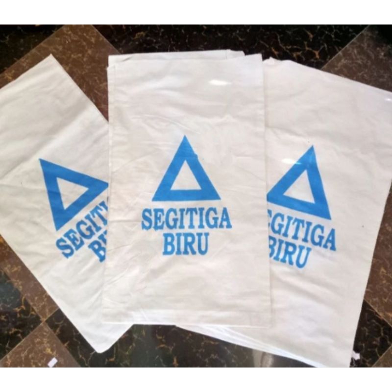 Karung Gandum Segitiga Biru 25kg / Kandi ( karung kain )