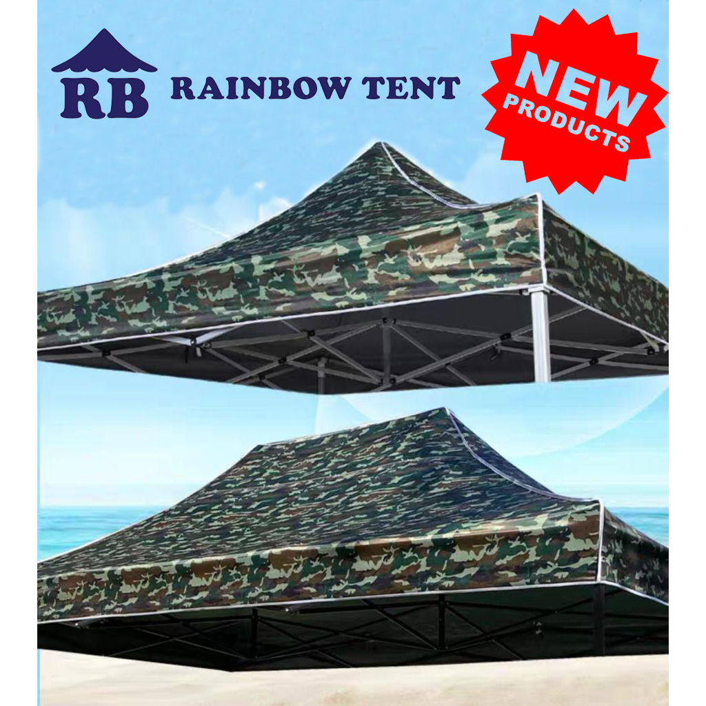 Atap Tenda Lipat Ukuran 3x4,5 Motif Army D800 Tebal Double Layer