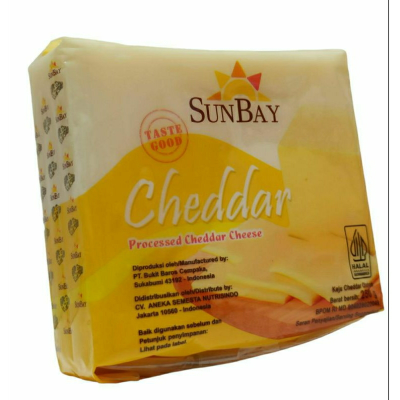 

Keju Cheddar 250 gr/Sunbay Cheddar Cheese 250gr