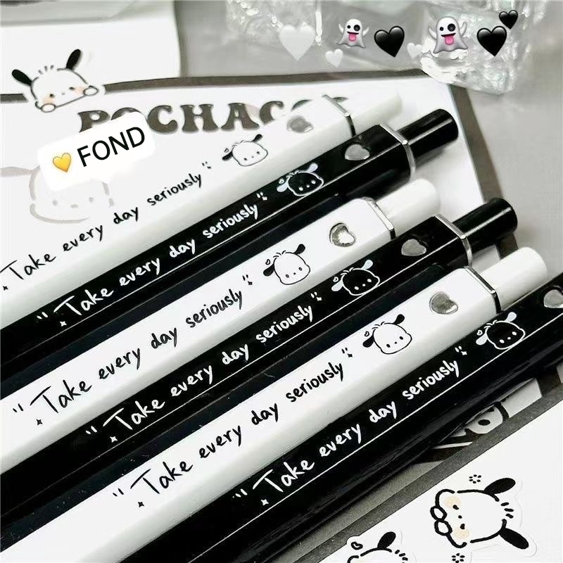 

✨COD 0.55MM Pena Sanrio Anjing Pacha Persegi Dengan Penampilan Tinggi Pena Dorong Kartun Pena Gel Tekan Siswa Menulis Ujian Gaya Lucu Pena Hitam-EG