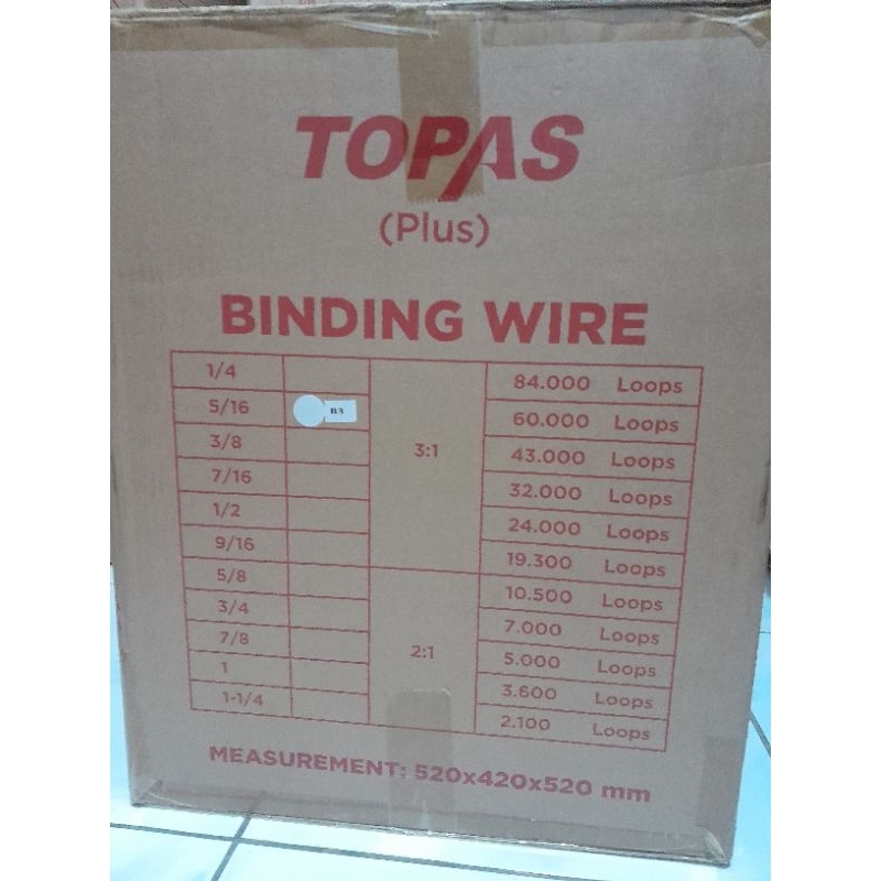 

Spiral Kawat Wire 3:1 - 5/16 Spool/Roll Gulungan