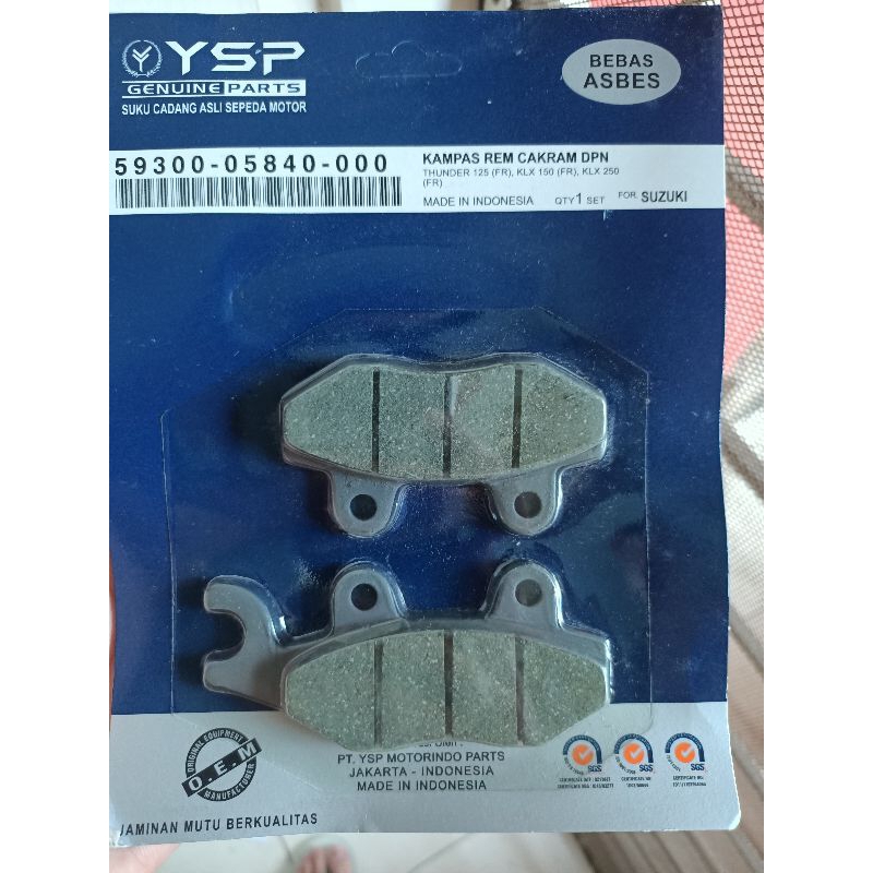 kampas rem THUNDER 125 KLX 150 KLX 250