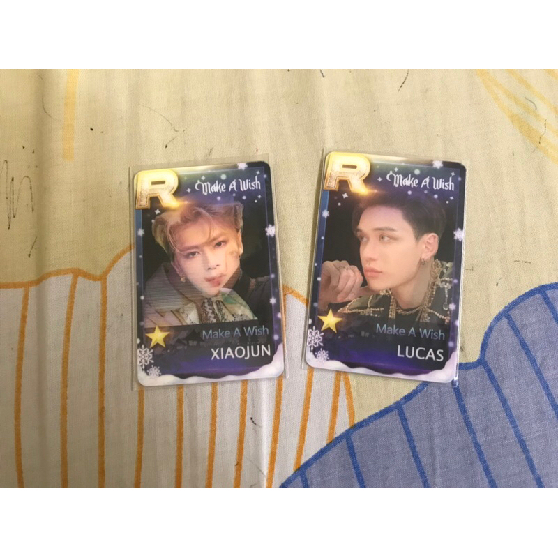 sharing nct u lenticular make a wish unofficial xiaojun & lucas