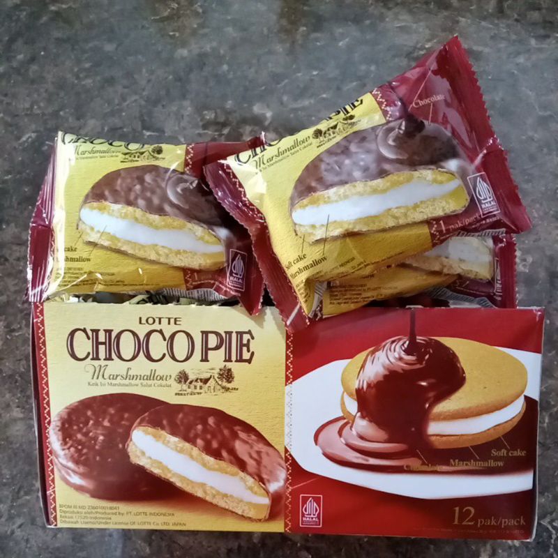 

Choco Pie Lotte Marshmallow Salut Cokelat