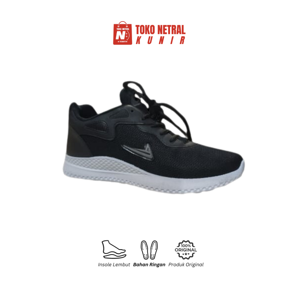 Sepatu Sekolah Pria Casual Sepatu Sneakers Import Tali PRO ATT MR 852 HTM/HTM
