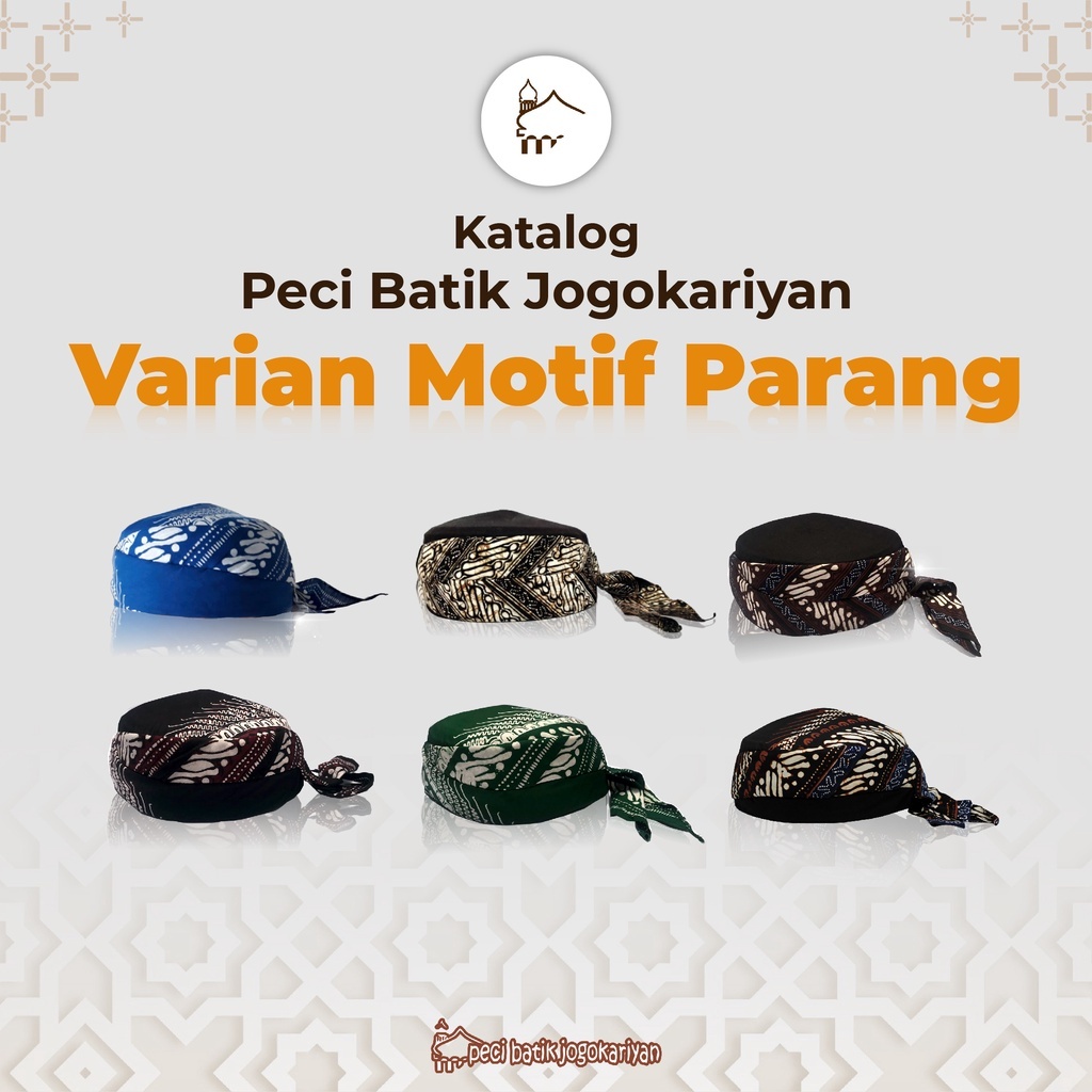 Peci Batik Jogokariyan Motif Parang Original
