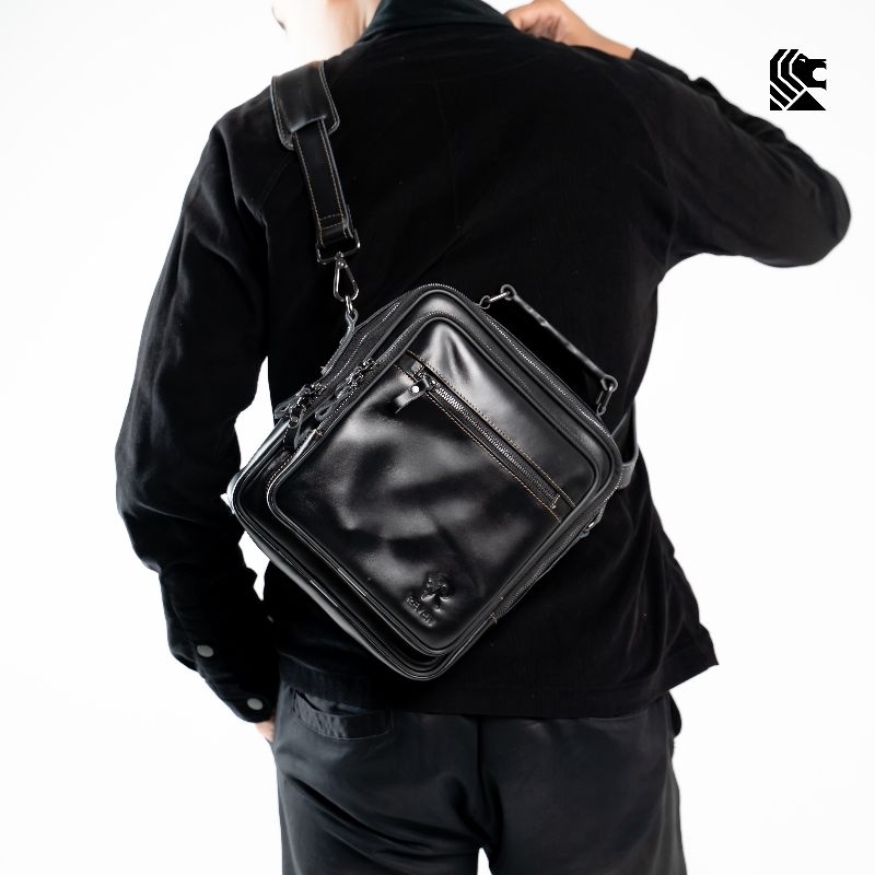 Tas Selempang Pria Kulit Asli Reven Bonature Bag