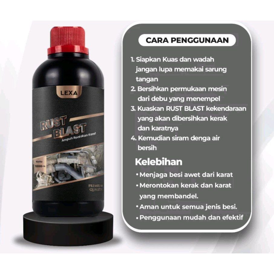 Rust Blast Penghilang Pembersih Karat Pembersih Karat Besi Stainteel Chrome Sepeda Motor