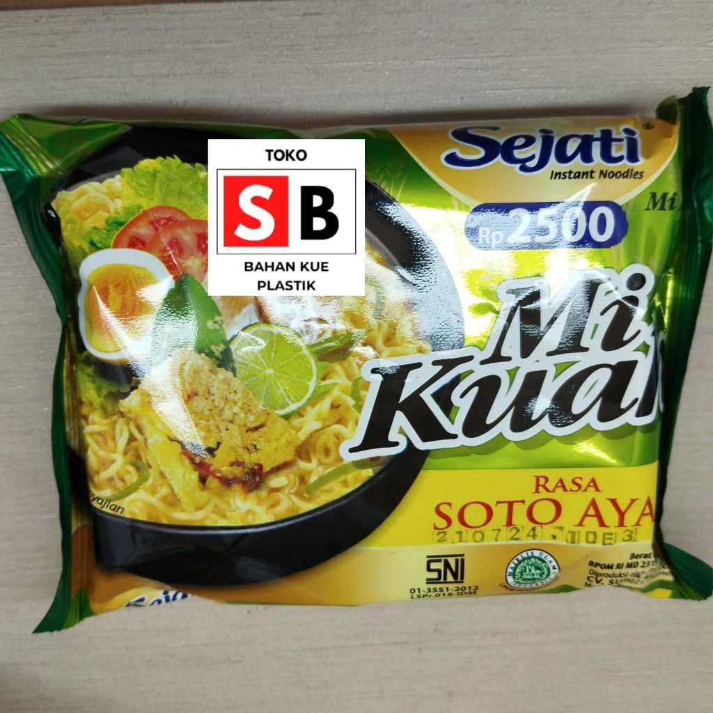 

MIE SEJATI KUAH GORENG INSTAN RASA SOTO/AYAM BAWANG/AYAM PANGGANG KECAP PEDAS