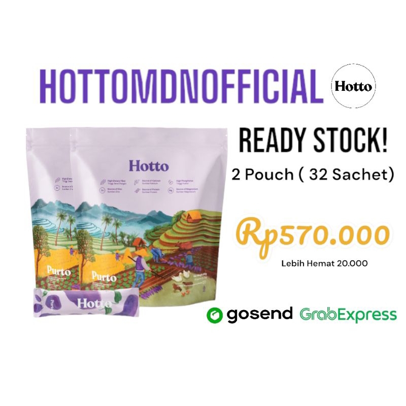 

Hotto Purto Multigrain 2pouch - 32 sachet