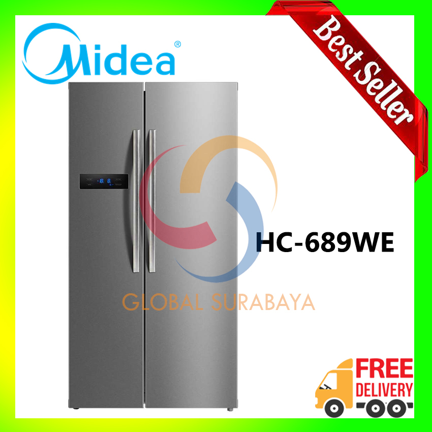 MIDEA Side-by-Side (SBS) Series - HC689WE - GARANSI RESMI