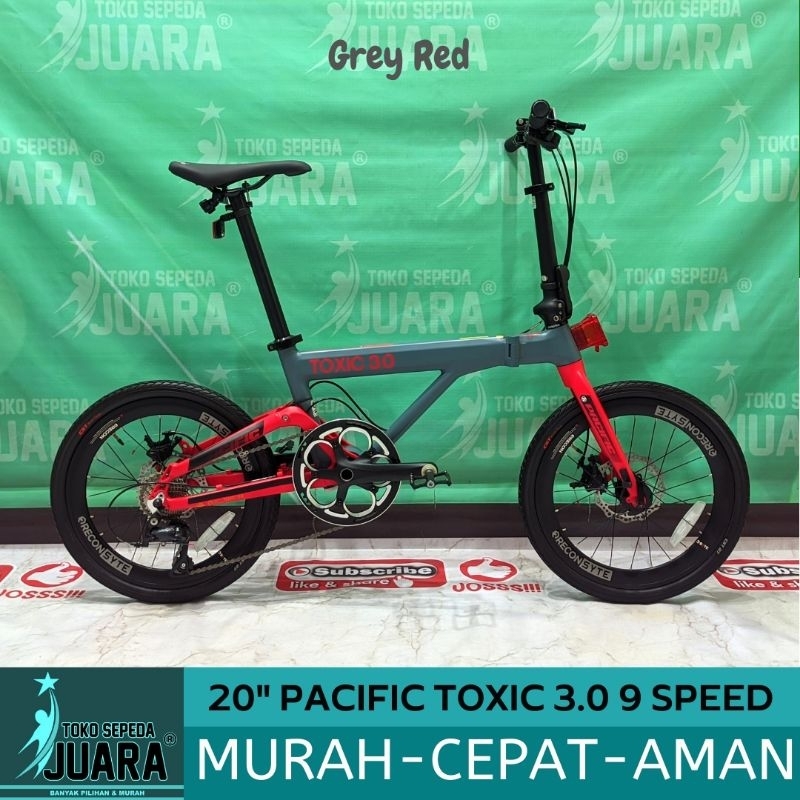 SEPEDA LIPAT PACIFIC TOXIC 3.0 9 SPEED FOLDING 20 INCH