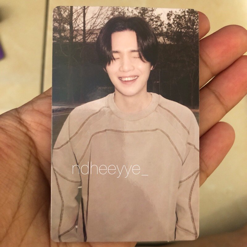 Photocard Suga Gummy Smile POB Weverse D Day Agust D BTS