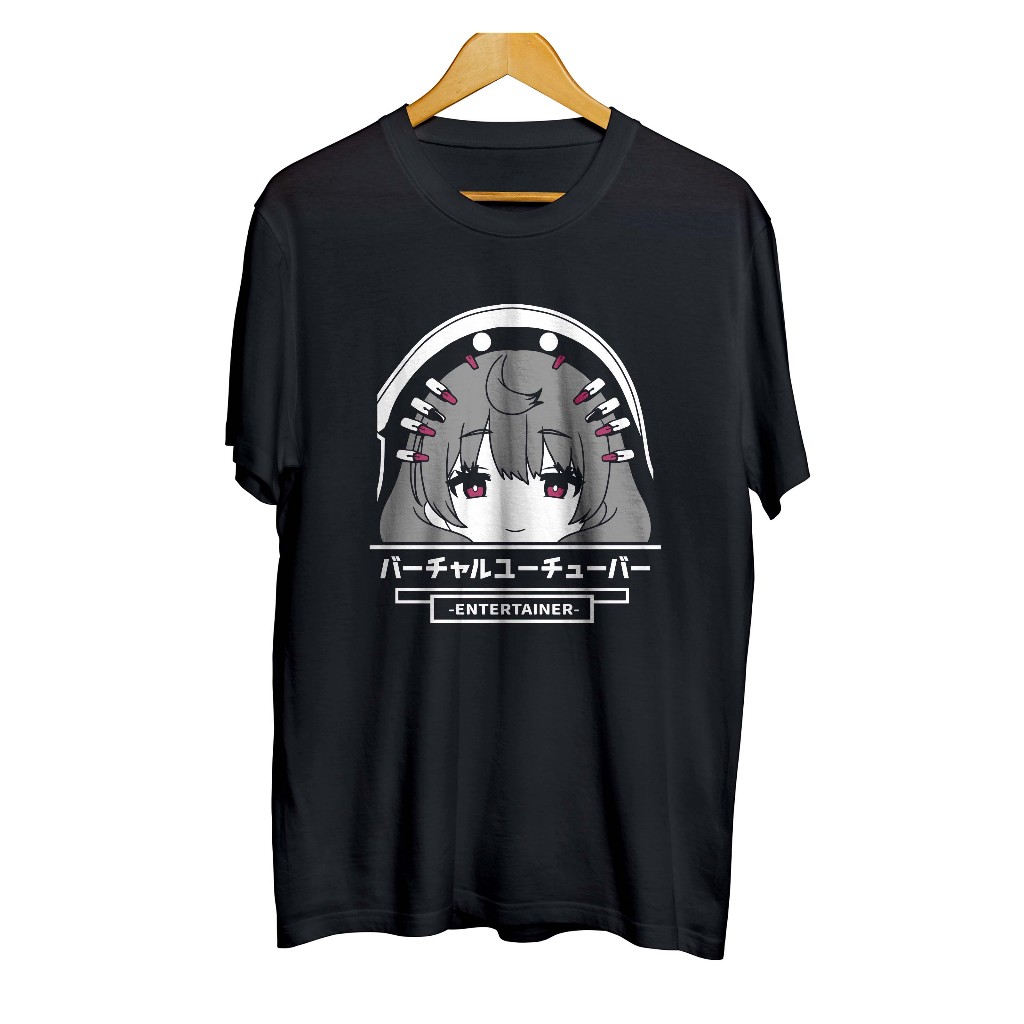 Kaos distro anime vtuber REIMU ENDOU PEEKER - NIJISANJI EN material cotton combed 30s