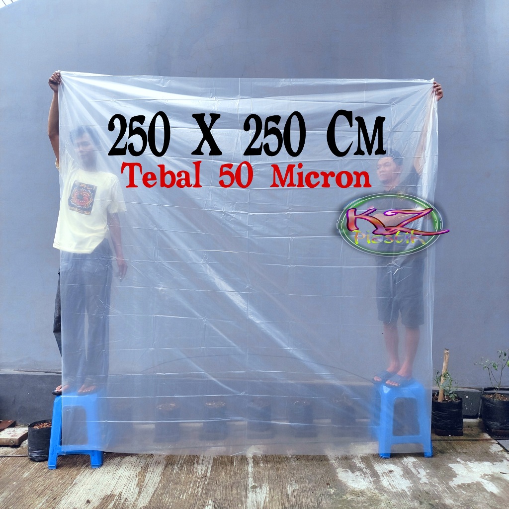 Plastik PE bening 250 x 250 Cm , Plastik Pembungkus Kasur 200 Cm Plastik Spring Bed 200 Cm