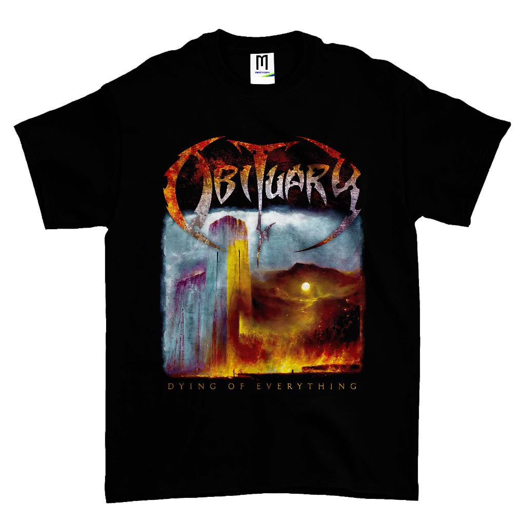 KAOS BAND OBITUARY DYING OF EVERYTHING VINTAGE | T-SHIRT BAND OBITUARY | OBITUARY HITAM