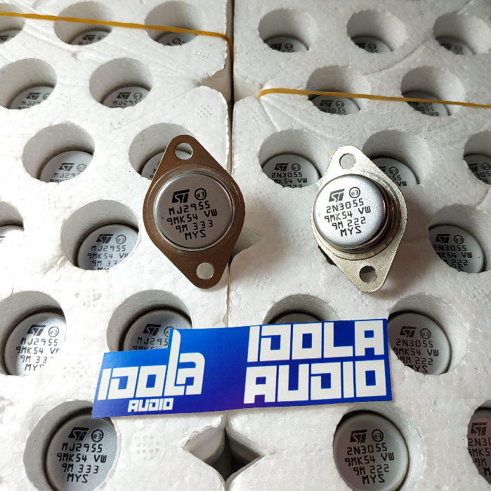 (1 SET) Transistor JENGKOLAN MJ 2955 / 2N 3055 ST Malaysia | TR Jengkol