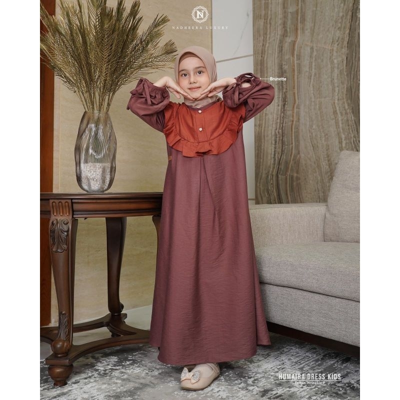 HUMAIRA DRESS KIDS||look simple mewah||by nadheera luxury