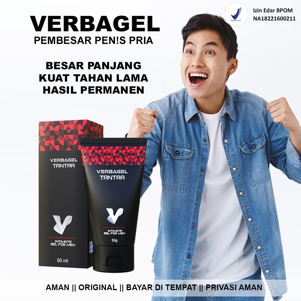 BPOM - BEST SELLER Minyak oles pembesar alat vita cepat ampuh verbagel tantra original BPOM