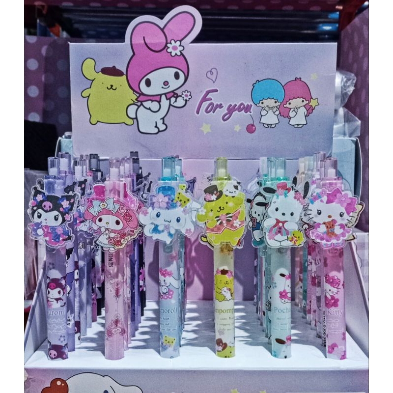 

polpen gel akrilik polpen mekanik pen cetek karakter lucu