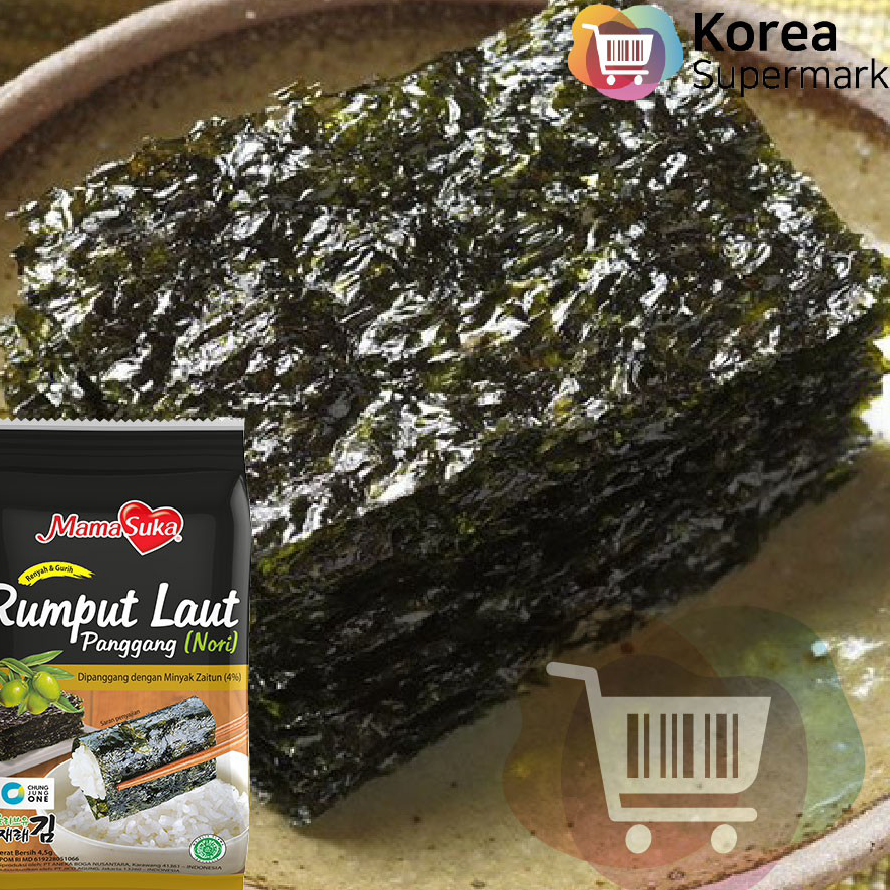 

Terlaris Mamasuka Rumput Laut Panggang Nori Gim Original isi 1 Bungkus