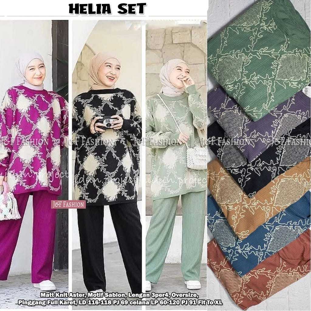 Original Setelan Celana Wanita Daily Setelan Tunik Wanita Import Kaos Knite Aster Premium Adem Nyama