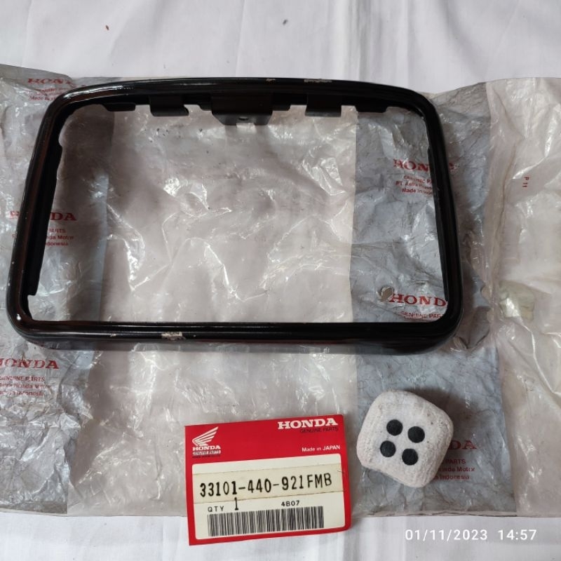 Ring cincin list batok lampu headlamp reflektor depan honda win gl 100 gl100 glmax win100 hitam orig