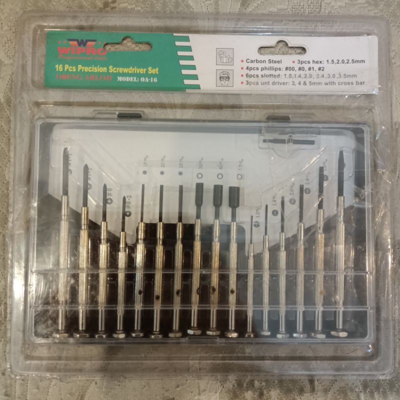 Obeng jam Obeng arloji obeng HP Wipro 16pcs