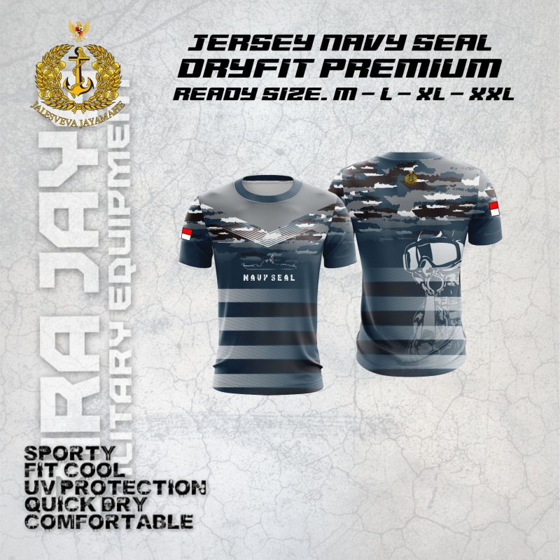 Baju Jersey Full Printing PREMIUM NAVY SEAL TERBARU