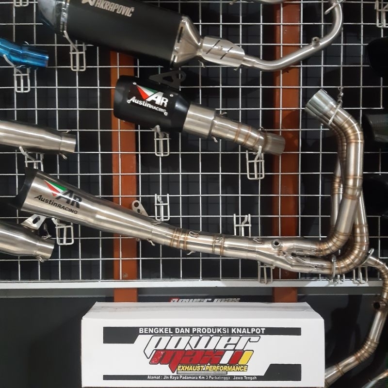 knalpot racing zx25r full system pnp Austin shark