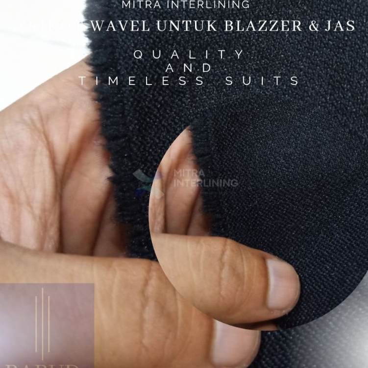 Diskon Kain Lem Jas Tricot | Wafell Cufner | Wavel Kufner Trikot Blazer Batik Tebal Sedang Tipis Met