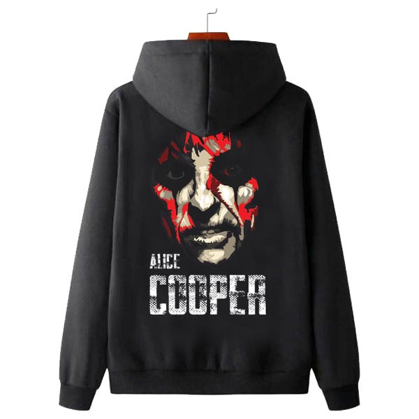 Jaket Hoodie Alice Cooper Hoodie Sweater Bahan Cotton Fleece