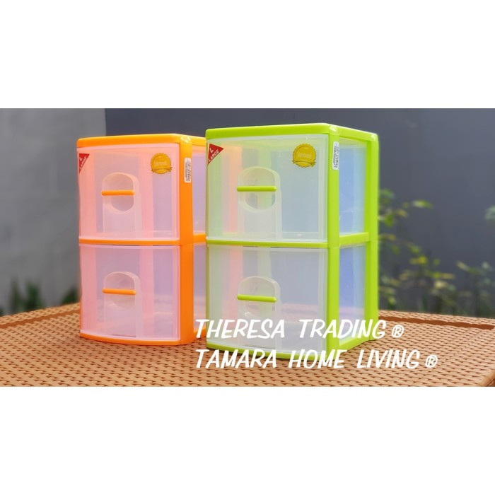 Laci Mini Container Susun 2 Shinpo 344 L2 / Rak CD VCD DVD Kotak Penyimpanan Obat P3K Tempat Sendok