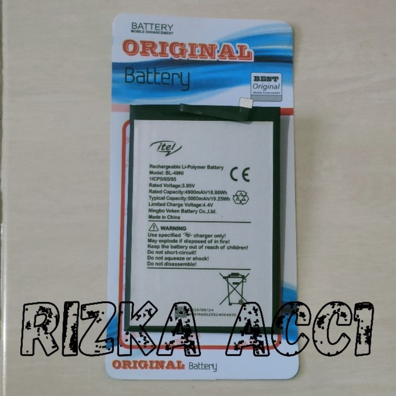Baterai Batre Hp For iTel A60 S23 A60S A70 A662L A662LM BL-49Ni 49NI Battery Batrai Hp