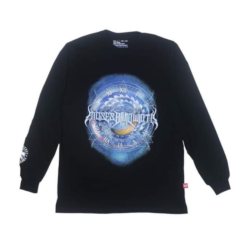 KAOS LENGAN PANJANG LONGSLEEVE MOSES BANDWIDTH GARASI REBEL KAOS METAL BAJU MUSIK KAOS UNDERGROUND