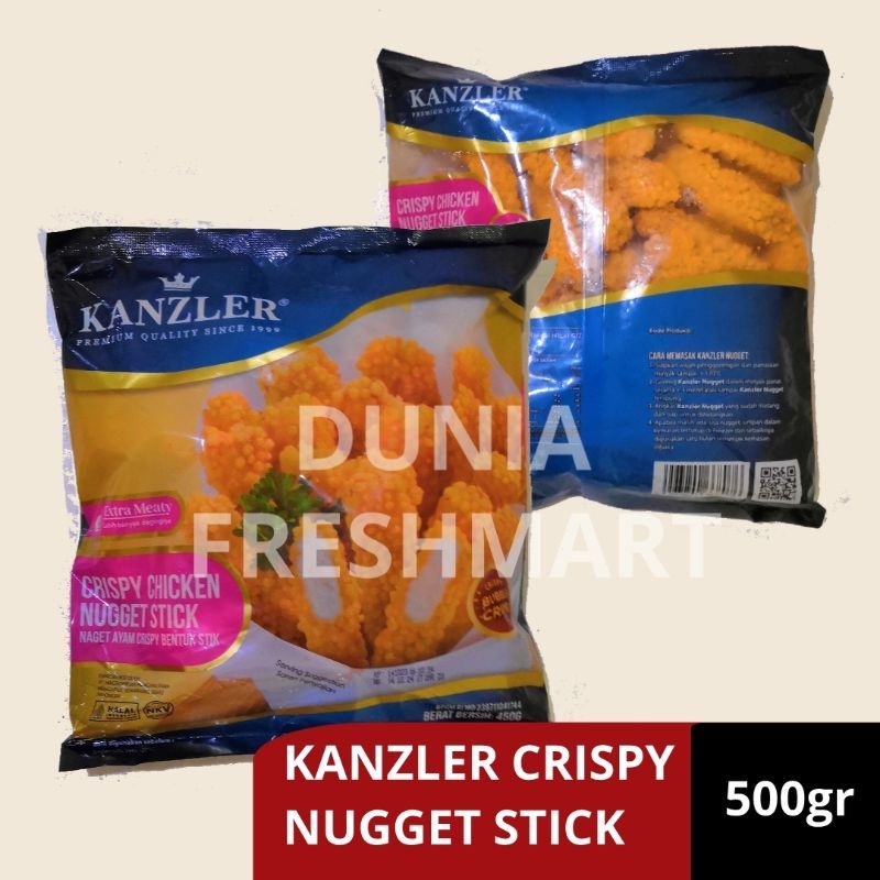 

KANZLER CRISPY NUGGET STICK 500GR CHICKEN NUGGET NAGET AYAM KRISPY BENTUK STIK